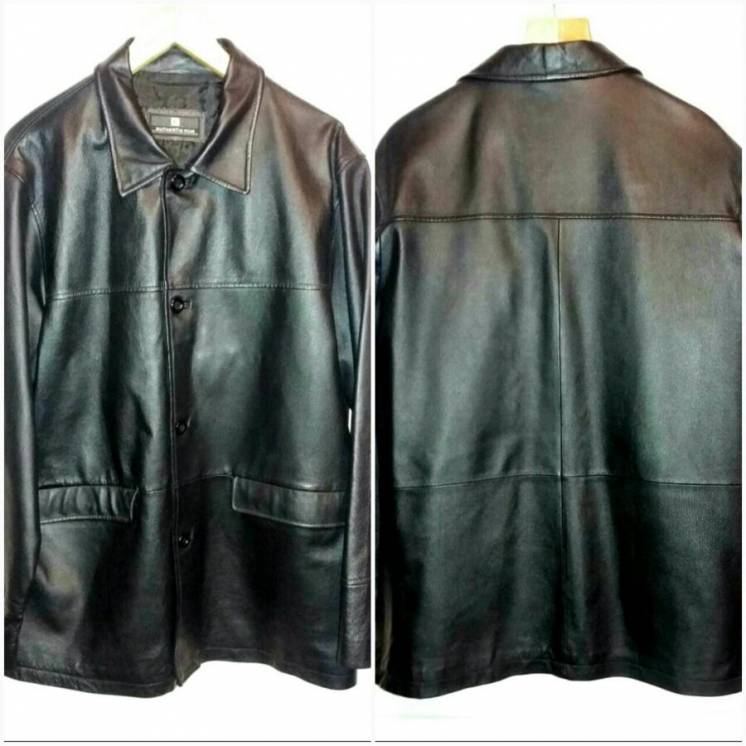 Новая мужская натуральная кожаная куртка, Authentic Wear (Германия).