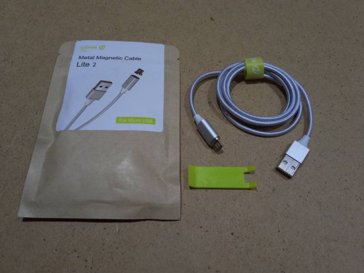 Магнитный кабель Wsken Lite 2 micro USB в нейлоне с быстрой зарядкой