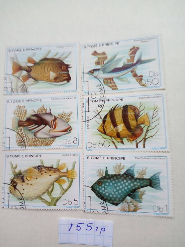 марки тема фауна страны Сан- Томе и Принсипе  Куба Вьетнам Чехословаки