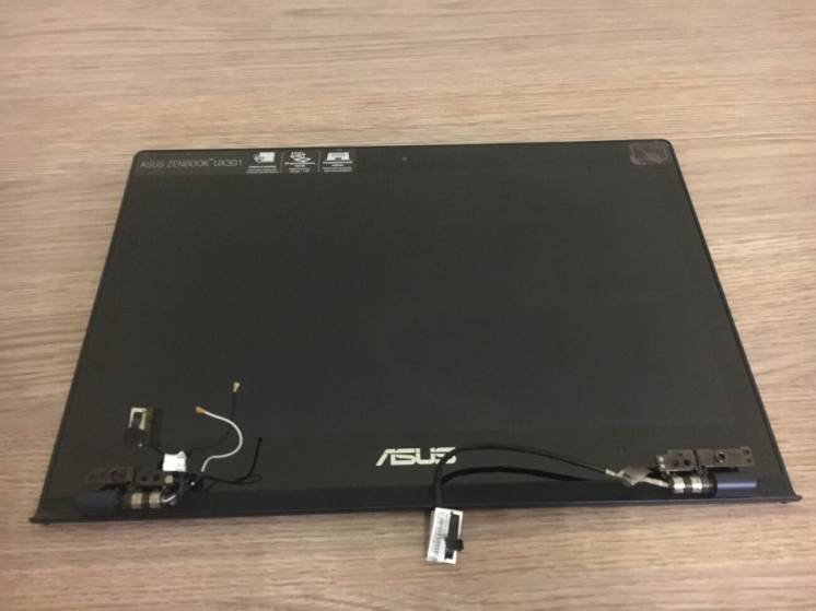 Дисплейный модуль ASUS Zenbook UX301L (поврежден) шлейф/ камера/ петли