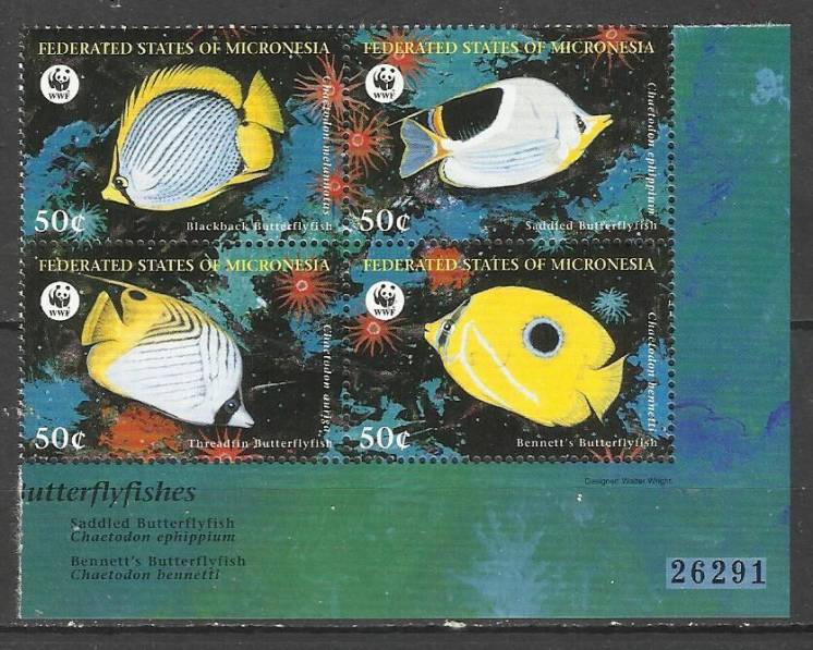 Продам марки Микронезии (Океания)  1997 Фауна (Блок)