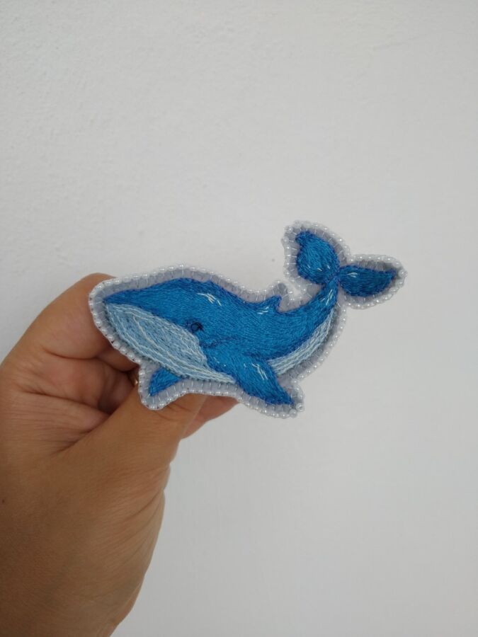 Брошь ′Синий кит′