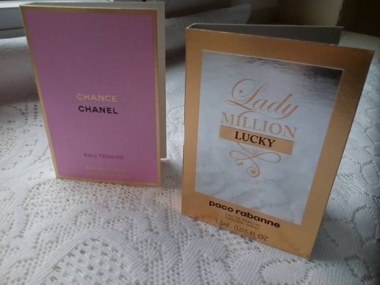 Пробник Paco Rabanne Lady Million Chanel Chance Tendre Dior