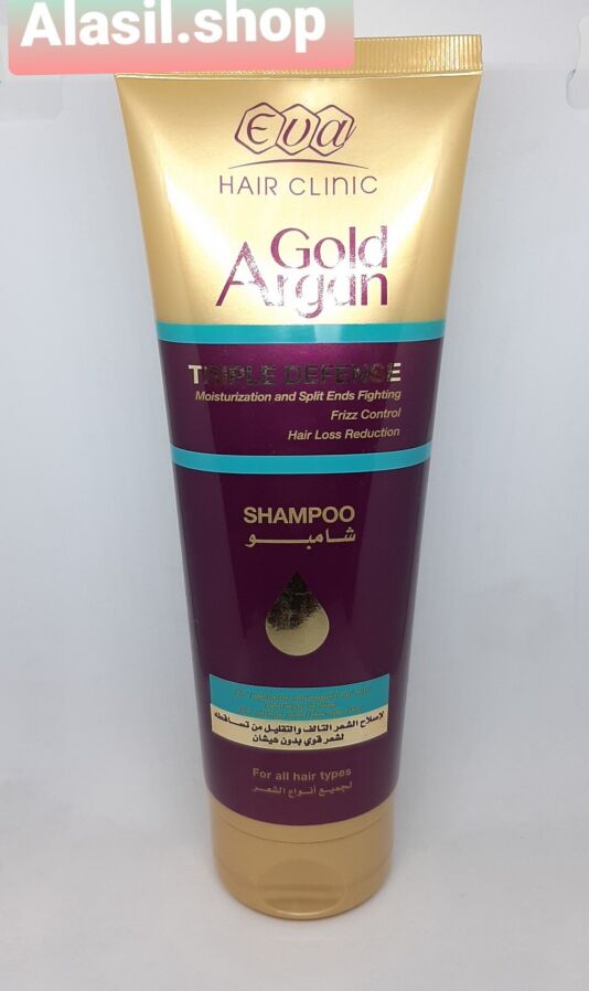 EVA Cosmetics Hair Clinic Gold Argan Shampoo 230мл Египет