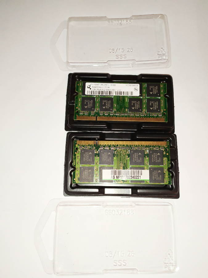 Оперативная память для ноутбука Qimonda SODIMM DDR2 2Gb (1+1) 667MHz