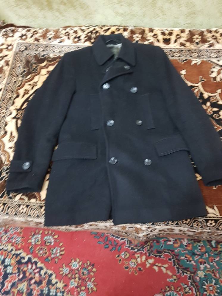 Продам  пальто  драповое  черное  мужское