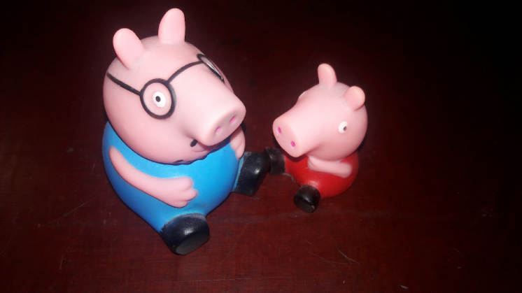 Пеппа свин свинка свинья поросёнок игрушка детям Peppa pig папа и дочь