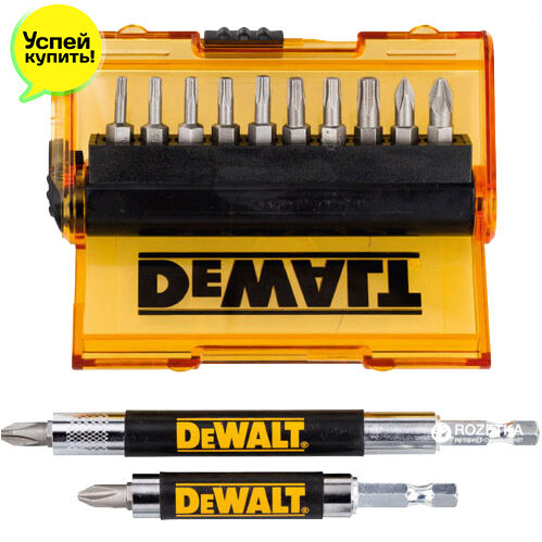 Набор бит DeWalt DT71502 14 шт 2 магнитных держателя