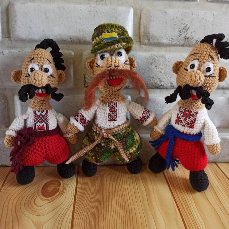 Кукла казак.Украинский казак.Сувениры в украинском стиле.