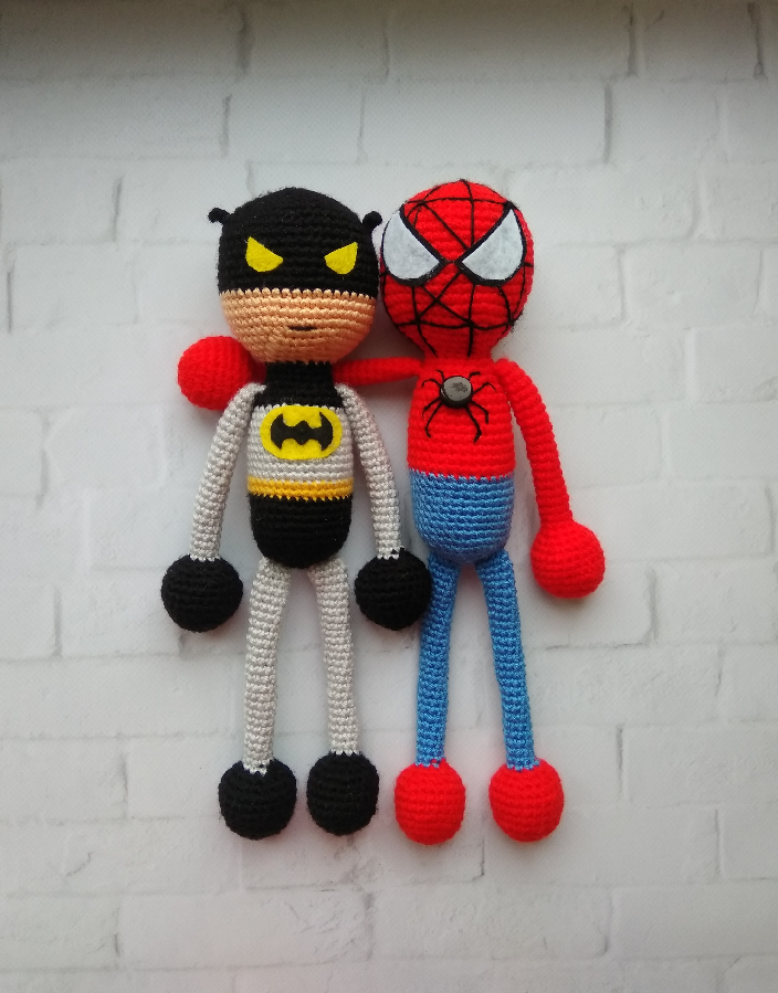 Спайдермен Spiderman Бетмен супергерой хендмейд игрушки ручной работы
