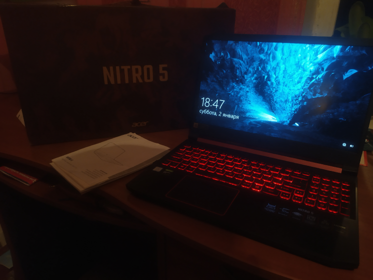 Acer Nitro 5 (Core i5 9300H Gtx 1050) Turbo Busted