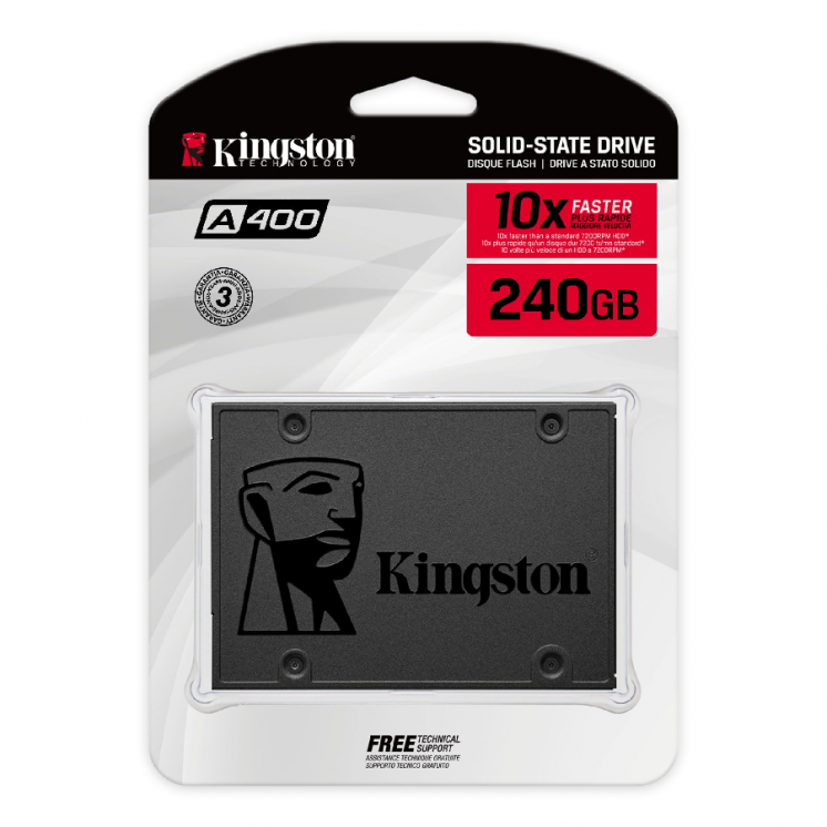 SSD диск Kingston 240GB гарантия 3 года чек