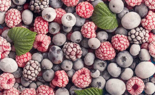 Камера холодильная шоковая заморозка ягоды клубники голубики