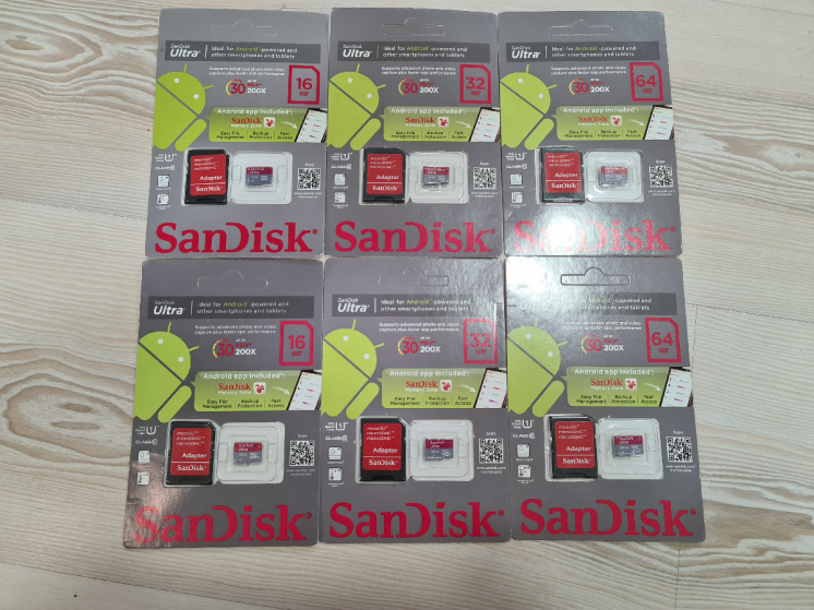 Оригинальные карты памяти SanDisk Ultra micro SD 16/32/64 10 класса
