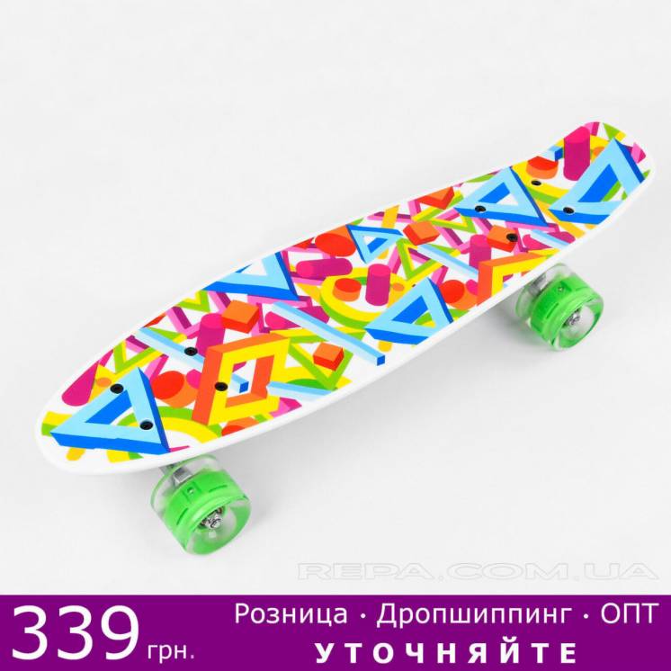 Пенни борд, скейт, Penny Board, Best Board свет колес, много расцветок