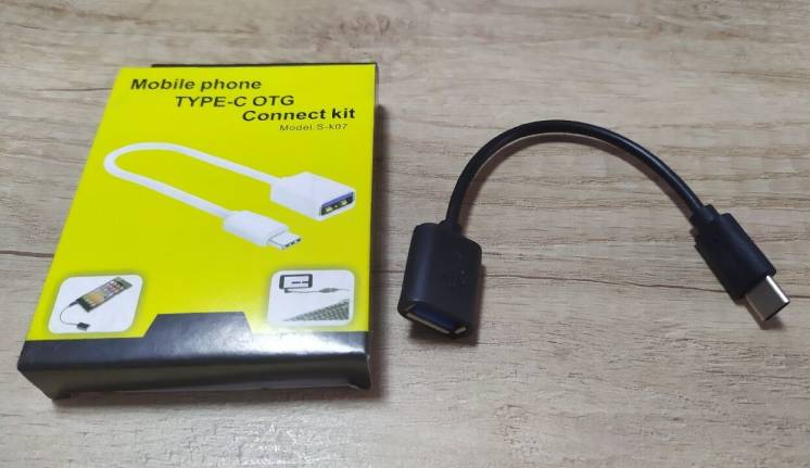 Адаптер переходник с USB на Type-C (OTG кабель) S-k07
