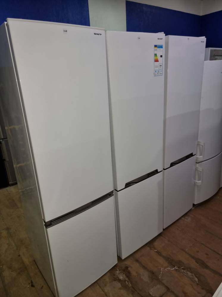 Новий холодильник Sharp SJ-BA10IMXW1. Київ. Доставка.