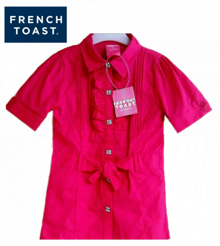 Блузка нарядная розовая на 6 л рост 110-116 см бренд French toast США