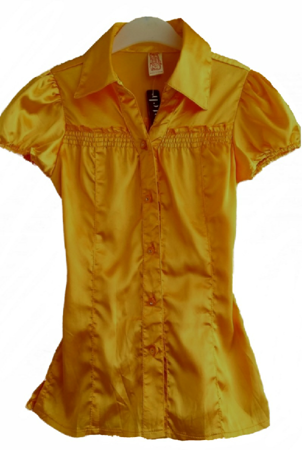 Блузка нарядная блуза для девочки желтая 7-8л 122-128 см Chillipop США
