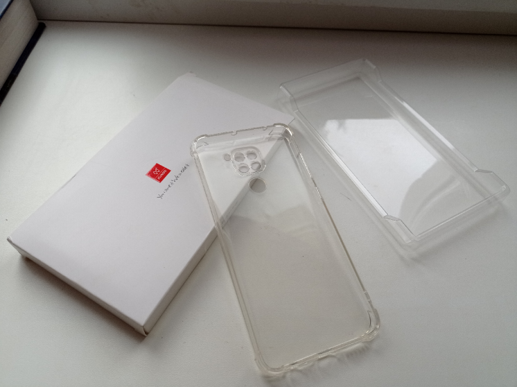 Противоударный чехол для Xiaomi Redmi Note 9 Pro , прозрачный чехол