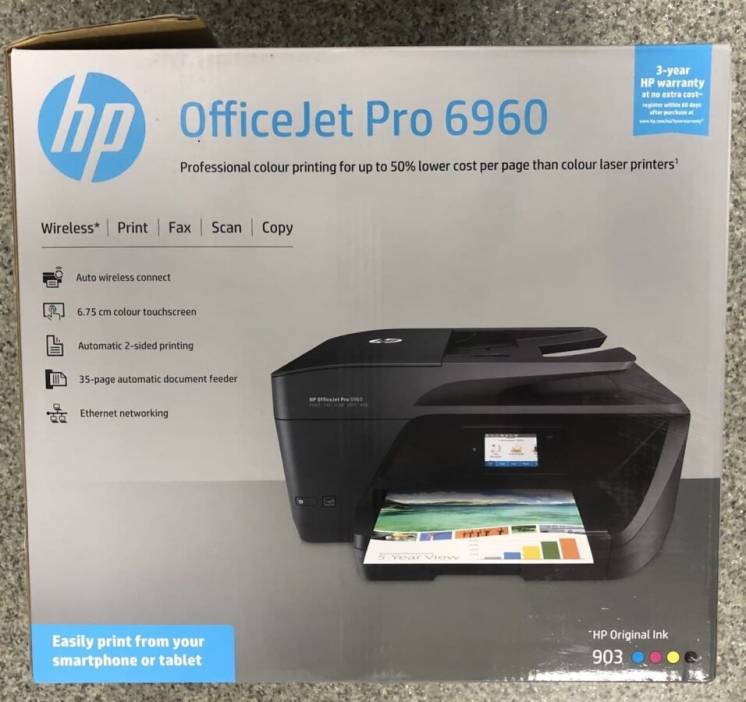 Прінтер HP OfficeJet Pro 6960 Wi-Fi (J7K33A)
