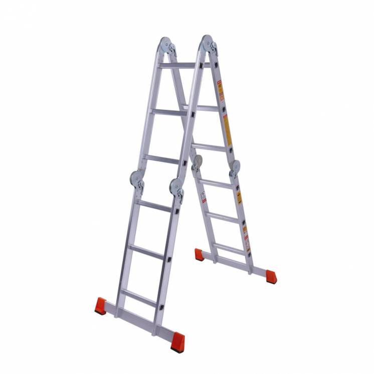 Сходи шарнірна алюмінієва Laddermaster Bellatrix A4A3. 4x3 сходинки