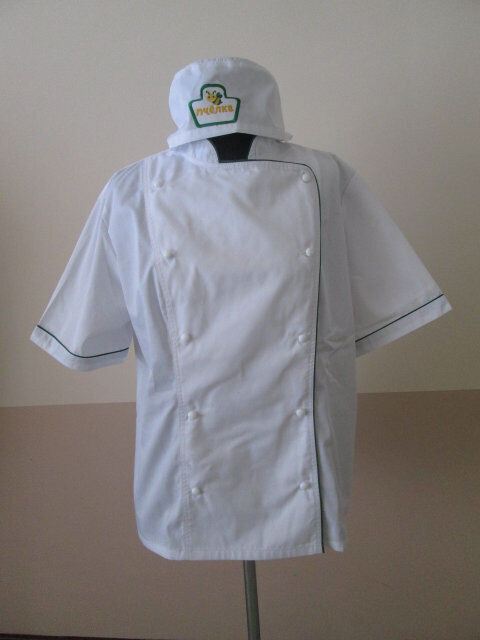 Униформа для повара, белая, с колпаком