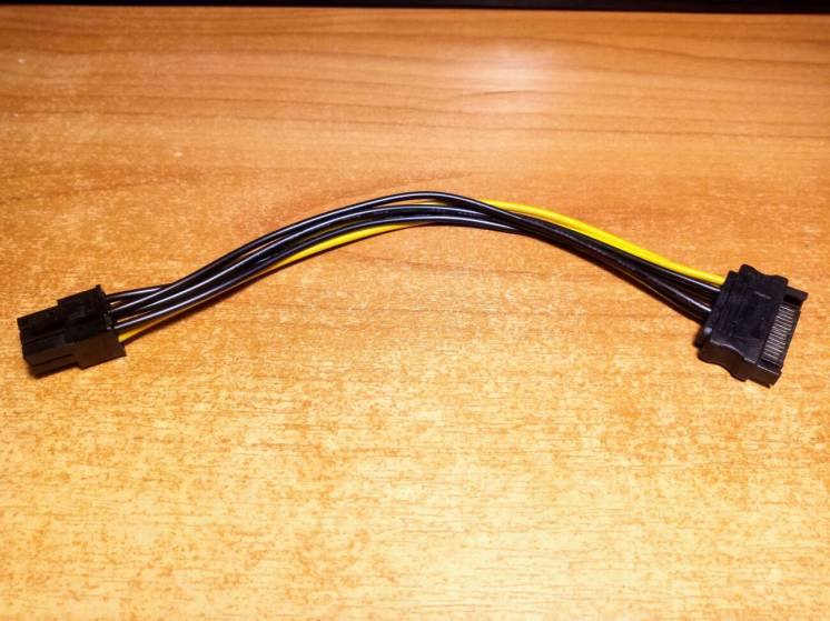 Нові перехідники для відеокарти SATA to PCI-E 6 Pin(Не висилаю)