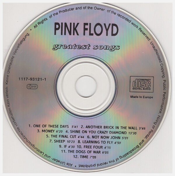 CD Pink Floyd - Greatest Songs