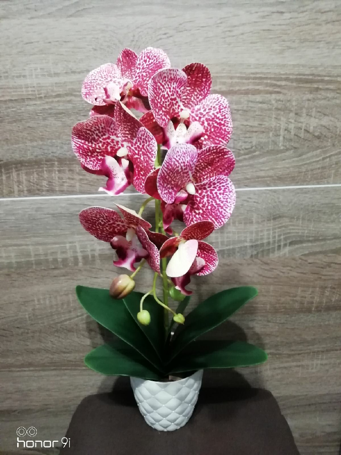 Латексная орхидея, искусственные цвети
