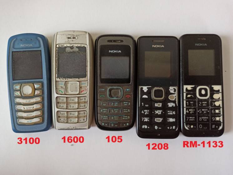 Nokia 3100, 1600, 105, 1208, RM-1133