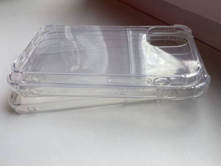 Силиконовый прозрачный чехол на айфон 12 mini, 12, 12 Pro, 12 Pro Max