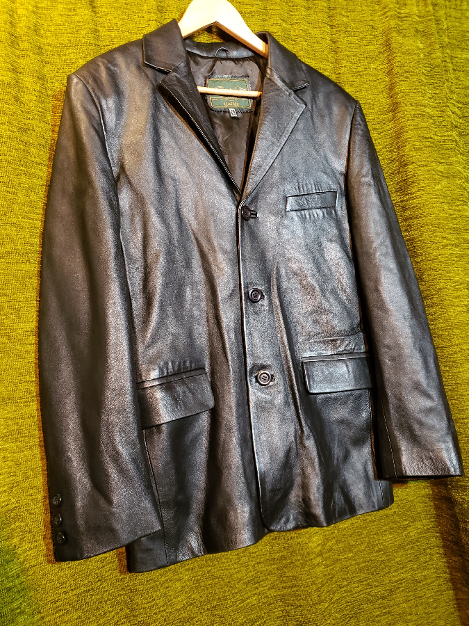 Пиджак куртка мужской кожаный (Италия)