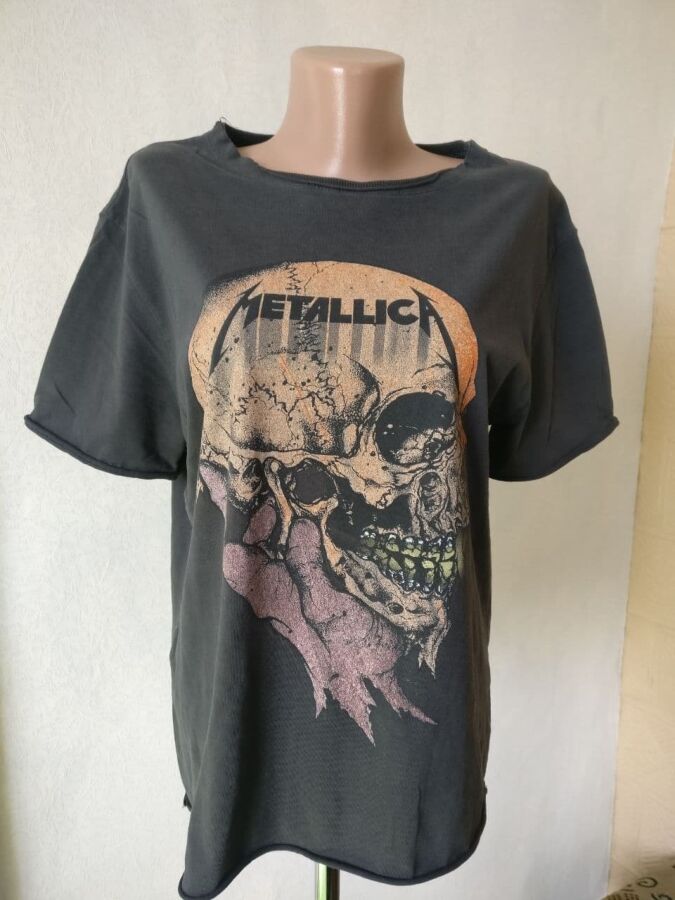 Metallica рок мерч футболка атрибутика неформат