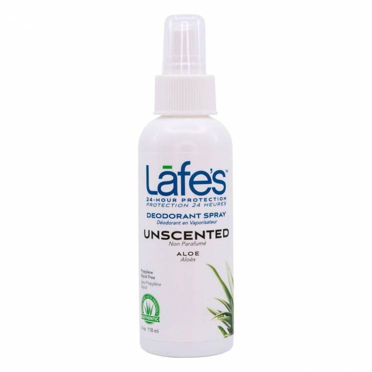 Дезодорант Lafe's Spray – Unscented (Алое), без запаху, 118 мл
