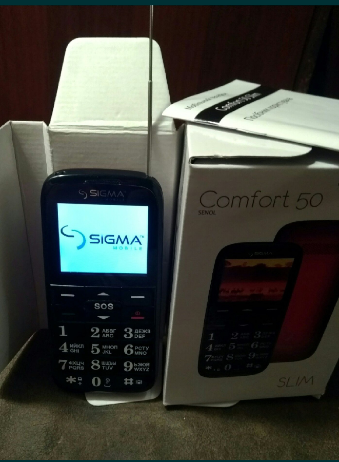 Телефон кнопочный SIGMA COMFORT 50