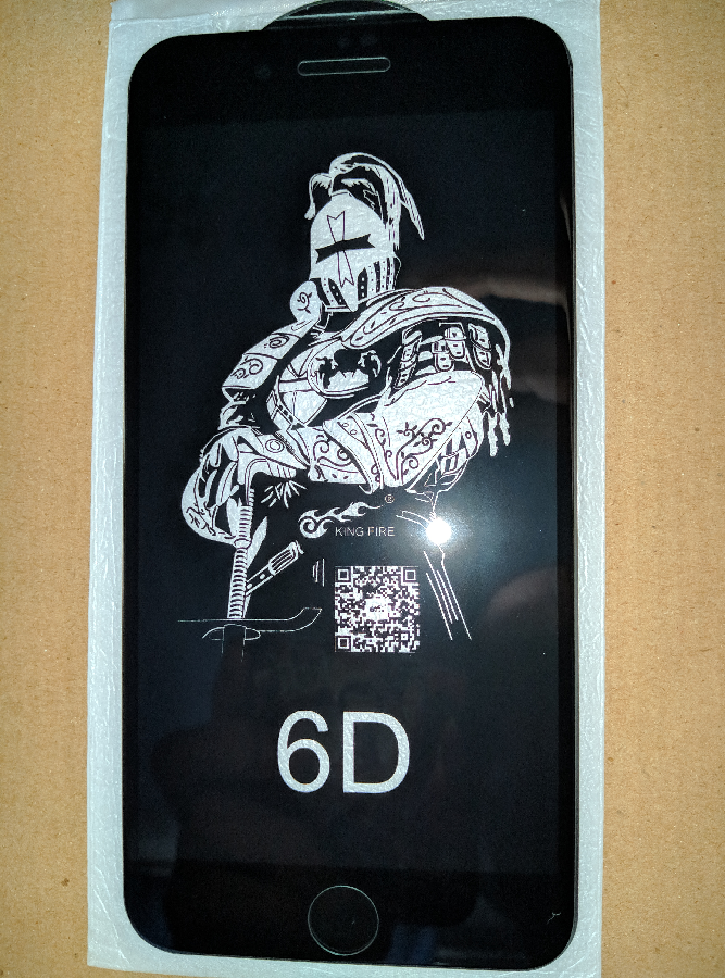 Защитное стекло 6D  King Fire Apple iPhone 7+.