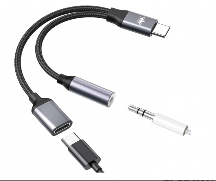 USB C Aux адаптер для Huawei Mate 30 Pro, P30 Pro, Mate20 Pro, P20 Pro