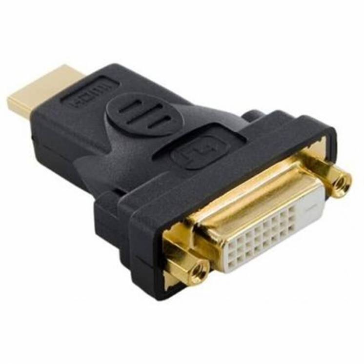 Перехідник Atcom DVI 24pin (F) - HDMI (M), чорний