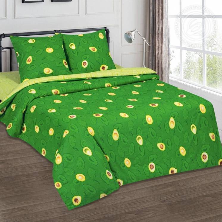 Амиго - модное постельное белье с авокадо поплин, 100% хлопок