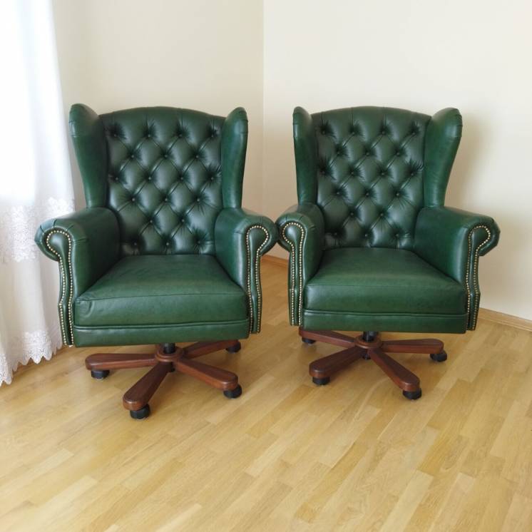 новое кабинетное кресло garne kriselechko, ручная работа, крісло шкіря