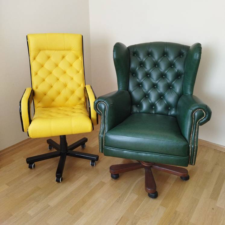 новое кожаное кресло garne kriselechko, офісне крісло нове ручна робот
