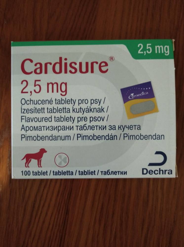 Ветеринарный препарат Cardisure 2,5 мг (Кардишур)
