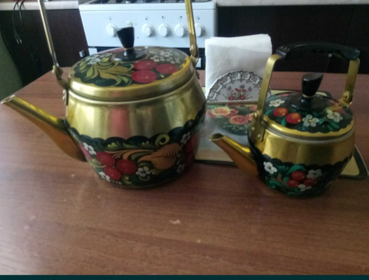 Чайник и заварник с 
Художественной росписью