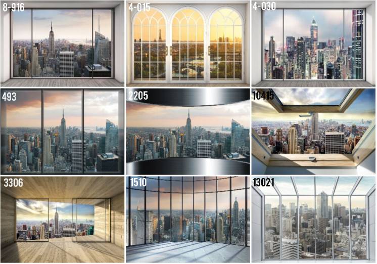 Каталог Фотообоев с Видом из окна Природой Купить 3D Обои с Городами