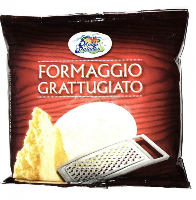Сир твердий Malga paradiso formaggio crattugiato 350г