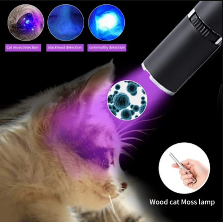 Портативная лампа Вуда для обнаружения грибка домашних животных с USB