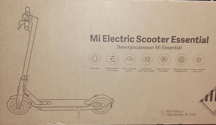Электросамокат  Xiaomi Mi Electric scooter Essential black
