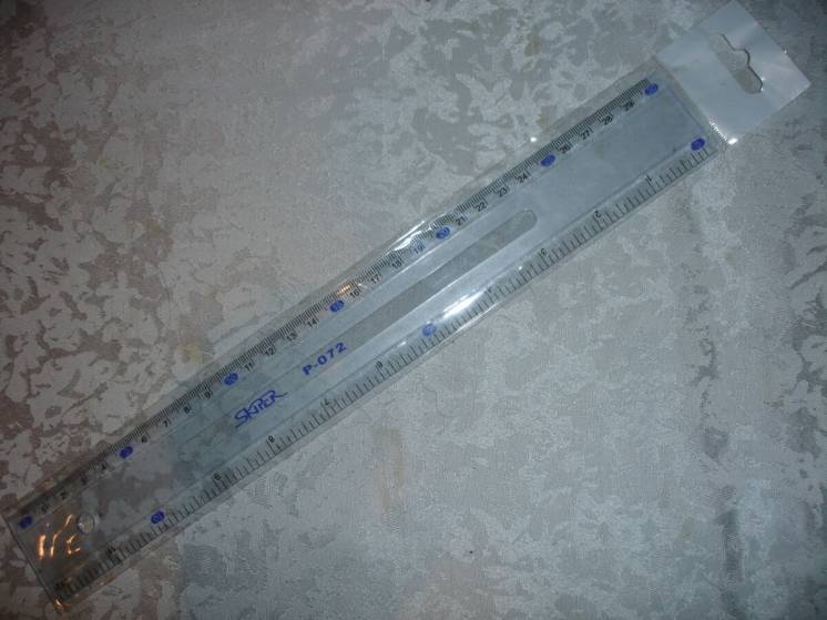 ЛИНЕЙКА/лінійка-SKIPER Р-072, на 30 см, НОВА, в целофановій упаковці