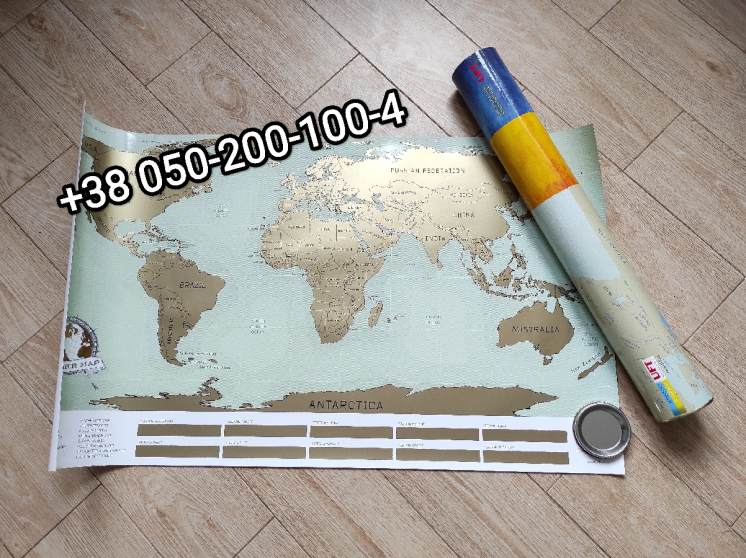 88*52 Скретч карта мира скреч скрет карта світу велика большая тубус